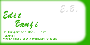 edit banfi business card